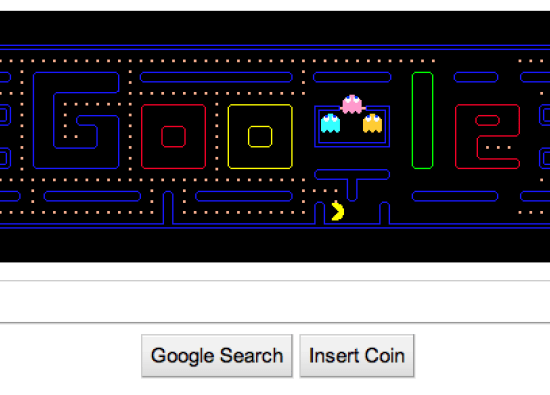 Google doodle game celebrates 30th Anniversary of PACMAN